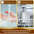thumbnail image 5 of Baking Sheet with Rack Set (1 Sheet + 1 Rack, 12.5 x 9.7 x 1 Inch), Cookie Sheets for Baking Use, Stainless Steel Baking Pans with Cooling Racks, For Christmas,Thanksgiving, 5 of 11