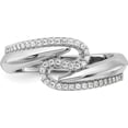 thumbnail image 4 of Sterling Silver Rhodium-Plated Fancy Cz Ringsize 6 (Width 9.2) - Jbsp, 4 of 5