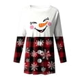 thumbnail image 6 of Duqingm Women'S Christmas Shirts Merry Christmas Tops Women Christmas Tree Graphic T Shirts Long Sleeve Loose Fit Crew Neck Fall Top Funny Merry Xmas Tees Pink,2XL, 6 of 6
