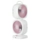 thumbnail image 5 of Ventilador de escritorio portátil giratorio de doble capa, compacto, 5 velocidades, recargable para Rosa, 5 of 9