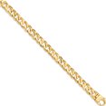 thumbnail image 2 of 10K Yellow Gold 11Mm Hand Polished Fancy Curb Link Bracelet (Width 11) (Length 9) - Jbsp, 2 of 5