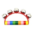 thumbnail image 1 of HEVIRGO Wooden Baby Kid Tambourine Handbell Jingles Musical Instrument Educational Toy, 1 of 10