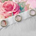 thumbnail image 4 of Homewish Initial L Letter Blackout Curtains Set of 2 (52x84 Each), Pink Watercolor Rose Floral Window Curtains, Glitter Stars Print Curtains and Drapes, Black Out Curtains Decor, 4 of 6