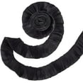 thumbnail image 6 of 5.47 Yards 2 Inch Black Satin Pleated Trim Double Layer Ruffled Lace Ribbons Smooth Gathered Fabric Vintage Wrinkled Trimming for Sewing Making Clothing Accessories Home Decor DIY Craft, 6 of 8