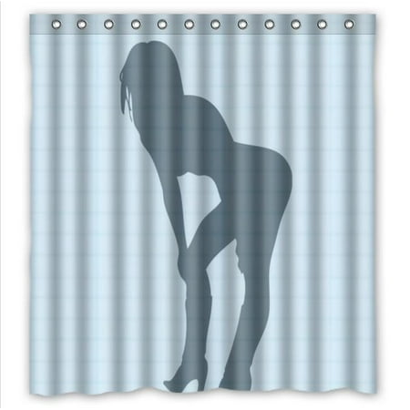 Ganma Shandow Of The Sexy Naked Girl Woman Shower Curtain