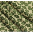 thumbnail image 3 of Soimoi Beige Cotton Voile Fabric Green Paisley Print Fabric by the Yard 42 Inch Wide, 3 of 7