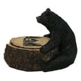 thumbnail image 6 of Western Rustic Forest Black Bear Hugging Tree Ring Coasters And Holder Set, 6 of 10