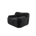 thumbnail image 3 of Leumius Oversized Accent Chair,Chenille Fabric Armchair,Comfy Upholstered Single Sofa Chair for Living Room, Bedroom,No Assembly Required,Black, 3 of 9