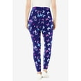 thumbnail image 2 of Woman Within Plus Size Petite Stretch-Cotton Knit Pull-On Printed Leggings, 2 of 3