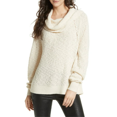 Free People Sweaters - Womens Cowl-Neck Knitted Sweater XS - Walmart.com