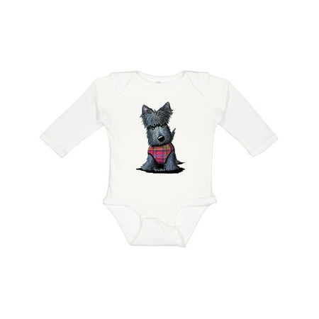 

Inktastic Scottie Dog in Plaid Gift Baby Boy or Baby Girl Long Sleeve Bodysuit