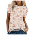 thumbnail image 2 of Trendfront Womens Cactus Graphic Print Tee Summer Short Sleeve T Shirts Fashion Crewneck Casual Loose Fit Stylish Pullover Clothing, 2 of 4