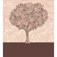 thumbnail image 3 of Rose Twin Size Duvet Cover Set, Doodle Style Flourishing Tree Branches Romantic Arrangement of Flowers, Decorative 2 Piece Bedding Set with 1 Pillow Sham, Pale Pink Beige Brown, by Ambesonne, 3 of 3
