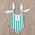 thumbnail image 6 of Christmas Clearance! Ohufall Toddler Swimsuit Toddler Kids Grils Baby Striped Halter Bow One-piece Swimsuit For Kids Bathing Suits Clearance, 6 of 9