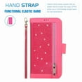 thumbnail image 6 of Dteck 9 Card Holder Folio Flip Glitter Leather Folding Stand Magnetic Wallet Purse Case with Strap &Zipper Coin Change Money Pocket, For iPhone 11 Pro 5.8", rose, 6 of 7