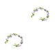 thumbnail image 2 of Inteprter Guirnalda de puerta de flores artificiales Guirnalda falsa Exquisita mano de obra fina Tamaño compacto Accesorios de vacaciones Púrpura Claro 1.8m 2Conjunto, 2 of 6