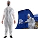 thumbnail image 5 of Traje protector desechable Mono con capucha Pintura Pulverización Ropa de seguridad (Blanco, L), 5 of 8