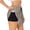 Black, variant on Hand Drawn Snake Printed 2 in 1 Women's Workout Shorts for Athletic Gym Running Shorts with Phone Pockets-XX-Large
