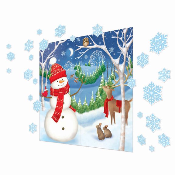 Amscan Winter Friends Christmas Wall Decals