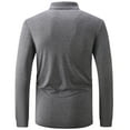 thumbnail image 6 of Geeksport Men's Casual Long Sleeve Lightweight Polo Shirts with 3 Button Placket, 6 of 6