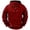 Red, variant on Chiccall Mens Hoodie with Zipper Pocket Drawstring Quarter Zip Long Sleeve Hooded Sweatshirts Casual Athletic Sweatshirts