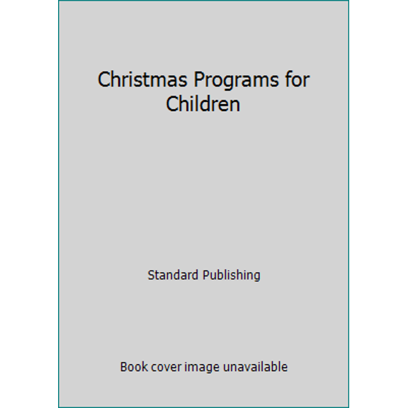 Pre-Owned Christmas Programs for Children (Paperback) 0784703809 9780784703809