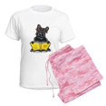 thumbnail image 6 of CafePress - Frenchie Bookworm Women's Light Pajamas - Women's Short Sleeve Print T-Shirt and Pants Light Cotton Pajama Set, 6 of 7