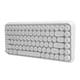 thumbnail image 3 of Teclado Bluetooth Sailing inalámbrico retro redondo de 84 teclas blanco marfil, 3 of 10