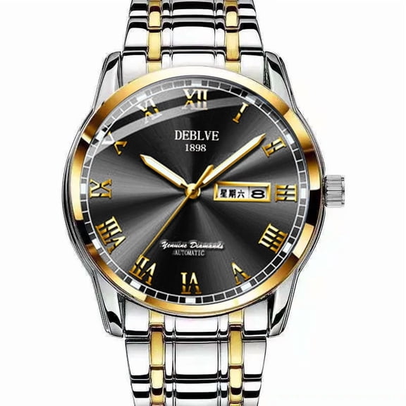 Men's Luxury Ultra-Thin Automatic Watch, Minimalist, Business Style with Luminous & Water-Resistant Functions