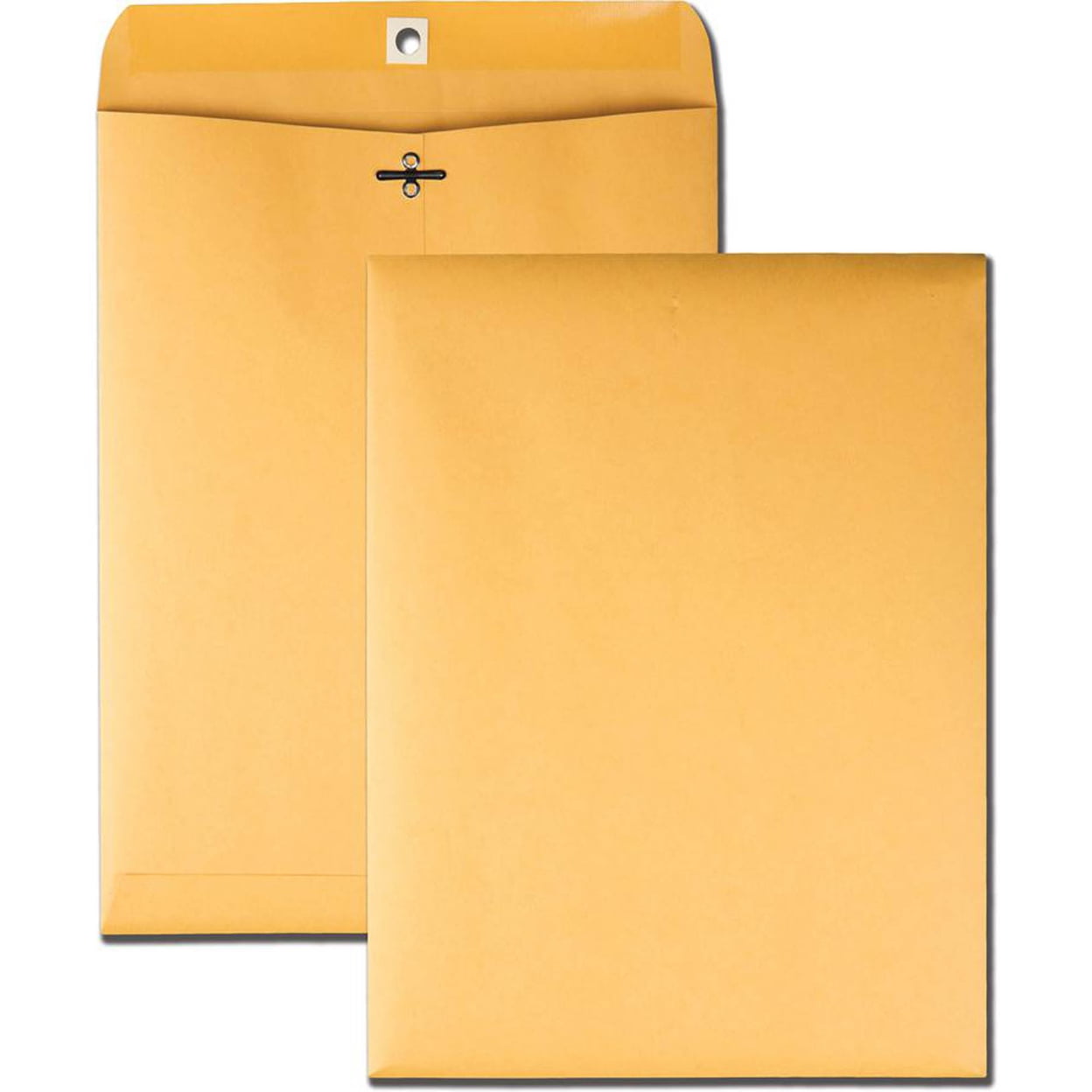 Quality Park Extra Heavy-duty Kraft Clasp Envelopes - Clasp  - 9"W x 12" L- 32 lb - Gummed - Kraft