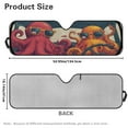 thumbnail image 7 of Uorisanigo Windshield Sun Shade Suitable for Jeep Wrangler JK JKU JL JLU 1997-2023 & Jeep Gladiator JT 2020-2023 16.5"x52.5" Funny Octopus Driving Front Window Sun Shade for Car Accessories, 7 of 7