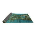 thumbnail image 2 of Ahgly Company Indoor Rectangle Oriental Turquoise Blue Industrial Area Rugs, 8' x 12', 2 of 4