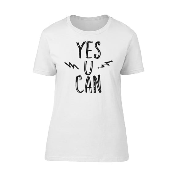Yes U Can Quote Tee Men's -Image by Shutterstock