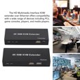 thumbnail image 3 of 4K HD Multimedia Interface USB KVM Extender Over Cat6, 50M HD Multimedia Interface 1080p 60Hz Clarity 3D HD Loop Out Mouse Keyboard Support HD KVM Extender, 3.5mm Output, for PCs Game Consoles Players, 3 of 7