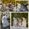 thumbnail image 4 of Gallickan Bunny Plush Toys for Girls, Realistic Rabbit Stuffed Animal Plushies, 9.4" Lifelike Bunny Toys Birthday Gifts for Women Boys Teens Age 3+, White, 4 of 7