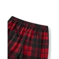 thumbnail image 5 of Qiylii Family Matching Christmas Pajamas Set, Parent-Child Letter Snowflake Print Long-Sleeved T shirt Tops + Plaid Trousers Sleepwear Outfits, 5 of 9
