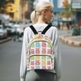 thumbnail image 7 of FORMRS Mini Backpack Purse for Women Quilted Travel Daypack Casual Shoulder Bag, Gummy Bear Pattern, 7 of 7