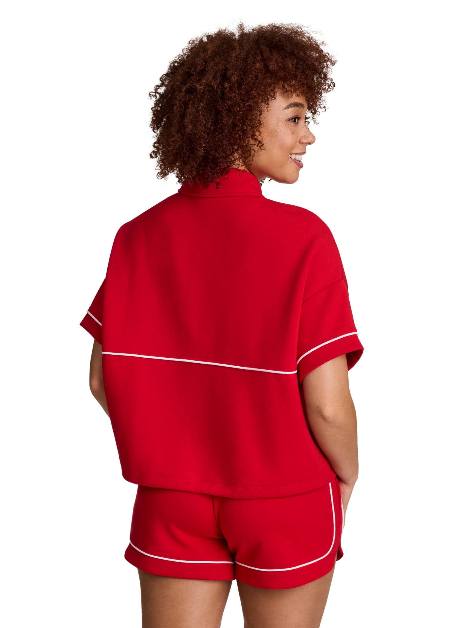 Reebok Women's and Women's Plus Team Player Short Sleeve Oversize Pullover, Sizes XS-4X