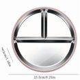 thumbnail image 4 of 2PCS Stainless Steel Kids Plates 9 Inch Toddler Divided Plates with Removable Silicone Sleeves 4 Suction Cups, 4 of 7