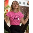 thumbnail image 2 of Hello Heart W Daisy T-Shirt Women -Image by Shutterstock, Female x-Large, 2 of 4