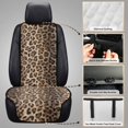 thumbnail image 5 of FOR U DESIGNS Brown Leopard Print Car Seat Covers 2 Pack Automotive Seat Cover Breathable Fabric, Machine Washable, Universal Automotive Seat Cover Fits Sedan SUV Truck Van, 5 of 7