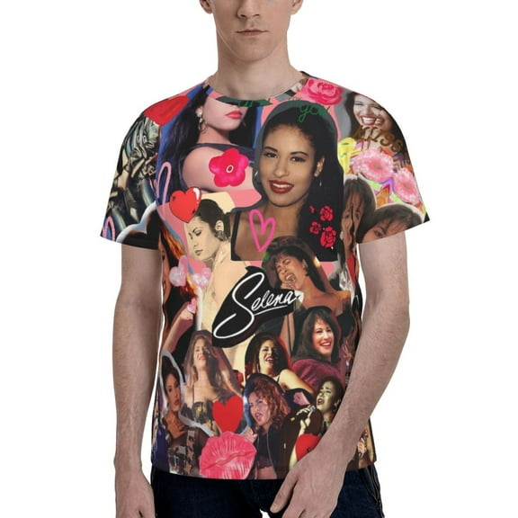 Unisex 3D Print Selena Quintanilla T Shirts Graphic Casual Summer Short Sleeve Cartoon Tees Shirt for Men Women