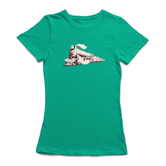 Steam Locomotive Graphic Women's T-shirt