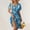 *Multicolor 01, variant on ClodeEU Women's Summer Floral Print Elegant Short Sleeve Wrap Dresses ,V Neck Tunic Flowy Beach Dress Multicolor 01,Womens Plus XXL