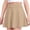 Khaki-w, variant on Girls High Waist A Line Stretchy Skater Skirt Classic Tennis School Casual Mini Skirt for Kids Tween Sizes 5-15