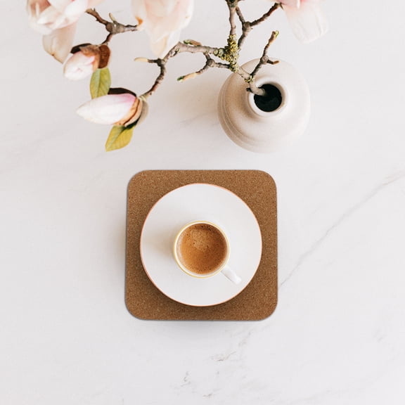 UPOUART 15pcs Tea Coasters Cork Insulation for Home