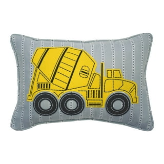 16 Wheeler Pillow, Semi Truck Throw Pillow, Kids Room Decor, Boys