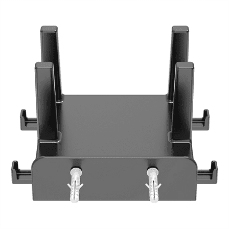 Router Wall Mount Bracket Wifi Storage Box Wall-Mounted Holder Wall Mounted Cable Organizer for Router Top Box Black