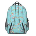 thumbnail image 3 of Game Controller Blue Pattern Backpack for School, Cute School Bag with Adjustable Shoulder Straps and Padded Back, 16.9"x12.6"x5.9", 3 of 5