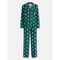 thumbnail image 5 of Joyspun Women’s Dreamy Soft Collection Notch Collar Long Sleeve Pajama Set, Sizes XS to 3X, 5 of 5